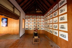 Exhibition view: Roongroj Paimyossak, Chiang Saen National Museum, Thailand Biennale, Chiang Rai 2023: _The Open World_ (9 December 2023–30 April 2024). Courtesy Thailand Biennale Chiang Rai 2023\. Photo: Wanchai Phutthawarin.